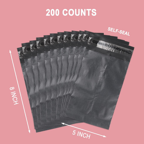 Sanitary Napkin Disposal Bags, Feminine Personal Disposal Bags, 200pcs Grey Opaque Bags and 2pcs Pink Sanitary Napkin Storage Bags for Sanitary Di...