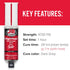 J-B Weld High Heat Epoxy Syringe, Dark Grey...