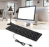 Arabic Keyboard USB Wired, 104 Keys Ultra Slim Full Size Keyboard with Numeric Keypad for Desktop Computer Laptop, Black...