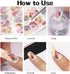 12 Sheets Flower Nail Stickers Decals Spring Summer Nail Art Stickers Floral Butterfly Dragonfly Water Transfer Nail Decals Colorful Nail Art Supp...