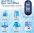 isinlive Demineralization Cartridge for HoMedics Ultrasonic Humidifiers: 12-Pack Demineralization Cartridges Filter Replacement, Filters Mineral D...