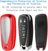 Sindeda for Chevrolet Key Fob Cover With Keychain Soft TPU Full Protection Key Shell Case Compatible with Chevrolet 2016-2024 Chevy Malibu Camaro ...