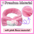 Skincare Headband Spa Headband and Wristband Set for Washing Face Kawaii Kitty Pink Cute Bubble Makeup Headband Kit for Women Knotted Bow Kawaii S...