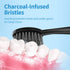 Replacement Toothbrush Heads for Burst Sonic Toothbrush with Dust Cover Caps, Soft Charcoal Bristles for Deep Clean, Black, Pack of 5...