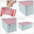 Diaper Wipes Dispenser, Tissue Storage Box Case, Wet Wipe Dispenser Holder with Lid for Home, Office, Cars (Pink)...