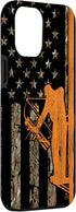 iPhone 12 Pro Max Bow Hunting Tree Stand Deer Hunter American Flag Camouflage Case...