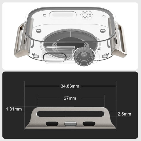 Watch Band Connectors for Apple Watch Ultra 1/2 Band Adapter, Replacement Link Attachment for iWatch Ultra/Ultra 2 49mm Strap, 3pack...