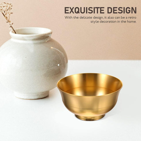ARTIBETTER Home Decor Feng Shui Treasure Basin Decorative Wealth Bowl Statue Wealth Porsperity Figurine Money Bowl Offering Cup Blessing Ornament ...