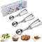 Ice Cream Scoop, 3Pcs Cookie Scoop Set, Stainless Steel Ice Cream Scooper with Trigger Release, Large/Medium/Small Cookie Scooper for Baking, Cook...