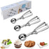 Ice Cream Scoop, 3Pcs Cookie Scoop Set, Stainless Steel Ice Cream Scooper with Trigger Release, Large/Medium/Small Cookie Scooper for Baking, Cook...