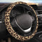 Leopard Print Steering Wheel Cover for Women Men, Universal 15 Inches Car Steering Wheel Protector Anti-Slip Sweat Absorption Car Accessories for ...