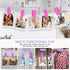 40 Pcs Plastic Baby Hanger Clips Slim-line Finger Clips Set for Clothes Hanger Velvet Hanger (Pink)...