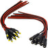 (Real 18AWG) 10 Pairs 12V 5A DC Power Pigtail Barrel Plug Connector Cable, 2.1mm x 5.5mm Male Female DC Pigtail Connectors for CCTV Security Camer...