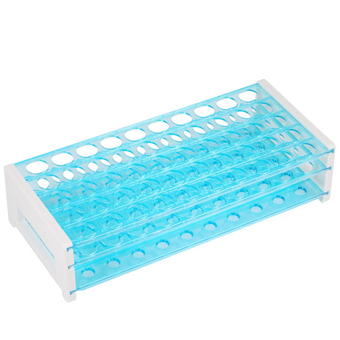 Annhua Test Tube Rack Plastic for 18 mm Tubes Holder Tray, Holds 50, Lab Tube Holder Rack Tube Stand for Sicence Laboratory, Classroom and Home Us...