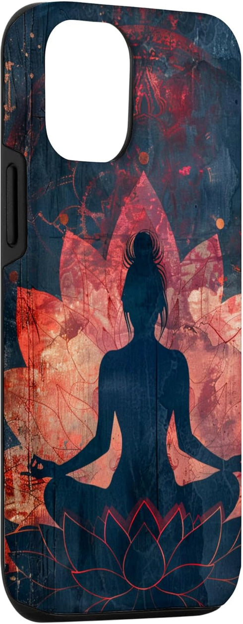 iPhone 13 Pro Lotus flower yoga phone Case...