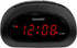 Sharp Small, Space-Saving Digital Alarm Clock – Compact Bedside Clock with Large Red LED Display, Easy Top Button Controls, Snooze, and Battery Ba...