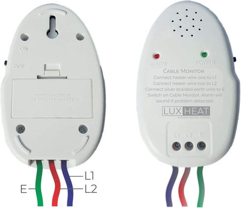 LuxHeat Radiant Floor Heat Installation Cable Monitor, Instant Alarm, Screamer. Monitors Heaters Continuity and Insulation During Floor Installati...