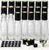 WERTIOO Hot Sauce Bottles 21-Pack 5oz Round Small Glass Bottles with Caps & Funnel - Reusable Mini Sauce Containers for Chili Oil, Vinegar, Gift F...