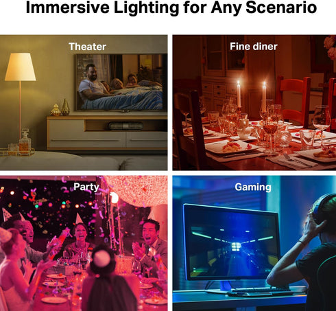 TP-Link Tapo Smart Light Bulbs, 16M Colors RGBW, Dimmable, Compatible with Alexa and Google Home, A19, 60W Equivalent, 800LM CRI>90, 2.4GHz WiFi o...