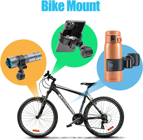 WixGear All-in-One Multi-Phone Mount – Pole, Bike, Desk, Shelf, Air Vent, Dashboard, Headrest, and Stroller Mount and More...