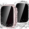 Goton Waterproof Privacy Case for Apple Watch Series 9 8 7 6 5 4 SE Ultra 40mm 44mm 41mm 45mm 49mm, Hard PC Bumper Tempered Glass Screen Protector...