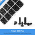 500pcs M2 M2.5 M3 Laptop Notebook Computer Replacement Screws Kit, PC Flat Head Phillips Screw Assortments, Countersunk SSD Electronic Repair Acce...