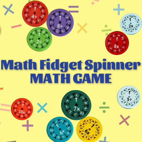 Math Fidget Spinner,Math Fact Fidget Spinners,Math Multiply and Divide Fidget Spinner,Math Fidget Spinner Toy, Perfect for Math Learning Multiplic...