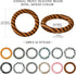 Stiesy 12 Pcs 12 Styles Animal Skin Printed Silicone Beads Ring Beadable O Ring 65mm Soft Silicone Focal Beads Bulk for Keychain Home Hanging Orna...
