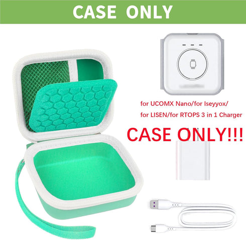Carrying Case for Iseyyox/for Ucomx Nano 3 in 1 Foldable Magnetic Wireless Charger Dock, Also Holds for Apple MagSafe Duo/for LISEN/for RTOPS Trav...