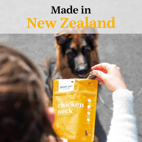 Chicken Neck Air Dried Dog Treats - All Natural, High Protein, Single Ingredient, 2.8oz...