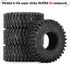 INJORA 1.0 Tires - 57 * 22mm S5 Super Soft Sticky Crawler Tires for TRX4M Axial AX24 SCX24 FCX24 Enduro24 Upgrade,T1016...