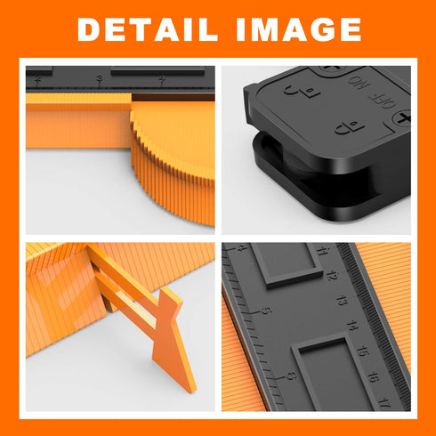 Zozen Contour Gauge with Lock, 2 Pack Contour Gauge Profile Tool, Contour Gauge Duplicator 10'' and 6'', Measure Copy Tool, Cool Gadgets for Men, ...