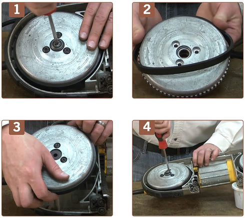 Replacement Portabands 45-69-0010 Blade Pulley Wheel Tire for Mil'waukee Band Saws Deep Cut AO2807 6238N 6230 6232-6 6225 6238-20 2729-20 (2 Pack)...