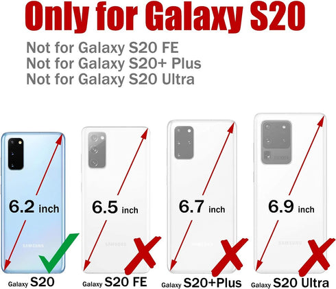 CaseMe Compatible with Samsung S20 5G Wallet Case with Card Holder Kickstand Magnetic,Leather Flip Case Wallet for Galaxy S20 5G 6.2 Inch[Not for ...
