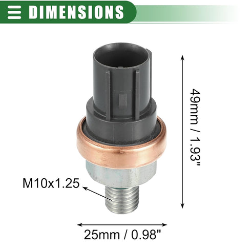 Motoforti Engine Oil Pressure Sensor, Fuel Oil Pressure Sensor Switch Sending Unit, for Honda CR-V 2002-2011, Metal, No.56490PNA003, Silver Tone...