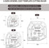 365Home Bowl Cozy Template 3 Sizes, Bowl Cozy Pattern Template Cutting Ruler Set with 40 Pcs of Sewing Pin and Manual Instruction...