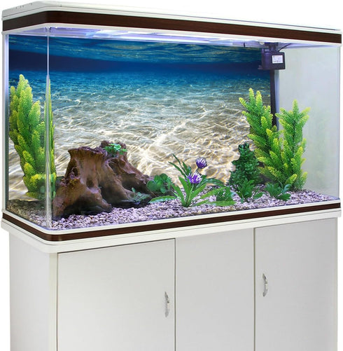 AWERT 24x12 inches Ocean Floor Aquarium Background Underwater Fish Tank Background Undersea Theme Aquarium Background...