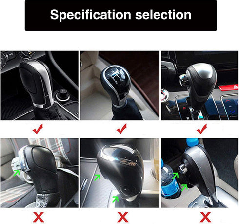 2pcs/Set Crystal Diamond Gear Shift Knob Cover & Handbrake Cover Set- Rhinestone Leather Handcraft Bling Bling Car Accessories for Women Universal...