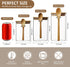 15 oz/450 ml Glass Storage Canister with with Airtight Lid, Cute Clear Decorative Container Jar with Wooden Spoon for Coffee Spice Candy Salt Cook...