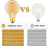 LEOOLS Dimmable G25 led Bulb 60W E26 led Edison Bulb CRI95 Warm White 600LM Amber Glass e26 6W led Globe Bulb for Ceiling Fan,Chandelier,Vanity Li...