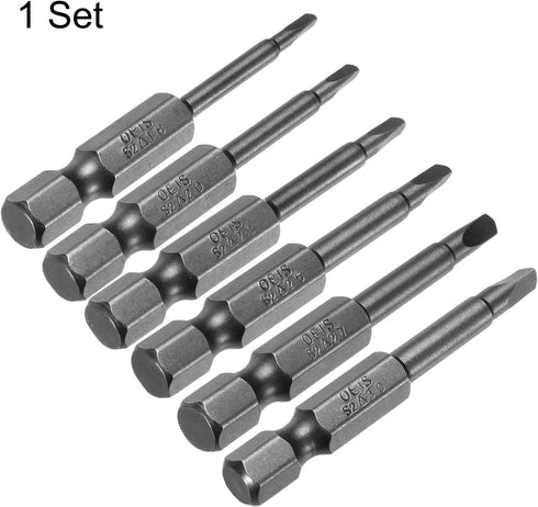 6pcs TA1.8-TA3 Triangle Screwdriver Bit 1/4" Hex Shank 2" Length Magnetic Tri-angle Screw Driver Power Tool...
