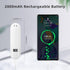Mini Handheld Fan, Portable Fan 3 IN 1 2000mAh, Battery Operated Fan with LED Display as Phone Holder, Hand Fan USB Rechargeable for Outdoor Trave...