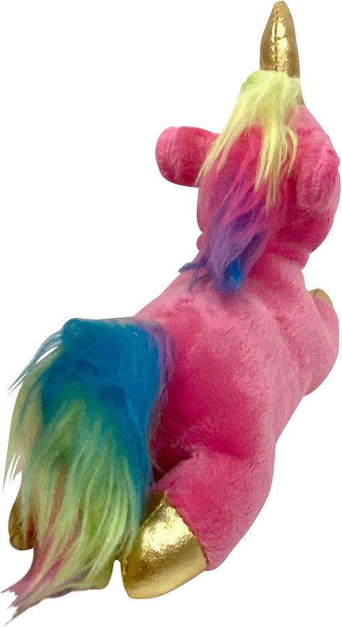 FOUFIT 85601 Unicorn Plush Toy for Dogs, Pink, 6"...