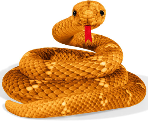 Snake Plush, Stuffed Snake Animal, 71 in Large Toy Snakes for Kids, Giant Stuffed Animals Snake, Lifelike Plush Snake for Birthday Present Party P...