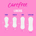 Carefree Panty Liners for Women, Regular, Wrapped, Unscented, 54ct | Pantiliners, Carefree Liners, Daily Liners for Women, Light Periods and Leaks...