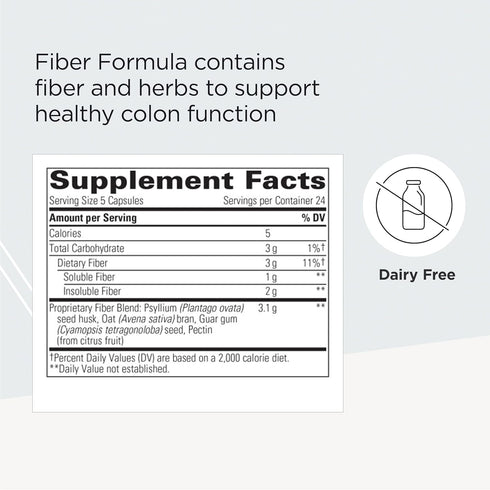 Integrative Therapeutics Fiber Formula - Support Colon Health* - Digestive Health Support with True Dispersion Technology - Contains Psyllium Seed...