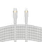Belkin BoostCharge Pro Flex Braided USB Type C to Lightning Cable (2M/6.6ft), MFi Certified 20W Fast Charging PD Power Delivery for iPhone 14, iPh...