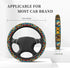 Beauty and Beast Fairytale Glass Elastic Steering Wheel Cover, Universal 15 Inch Suitable for Women, Non-Slip Car Accessories...