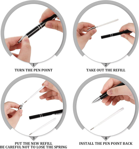 Zonon Air Release Pen Pin Pen Craft Vinyl Weeding Tools Air Release Weeding Tool Stainless Steel Point Retractable Weeding Tools with Refills(Silv...