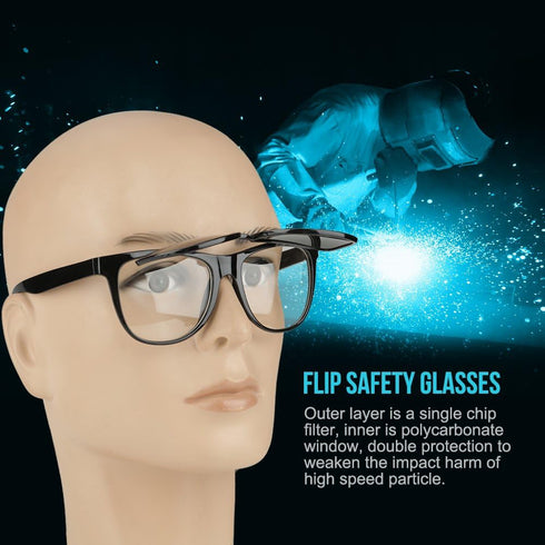Flip-up Welding Goggles, Safety Welding Goggle Working Protective Goggles, Eye Protective Safety Glasses for Welding, Soldering, Torching, Brazing...